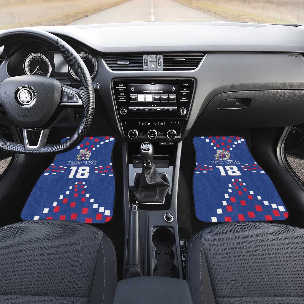 Custom Iceland Football Car Mats Go Champion