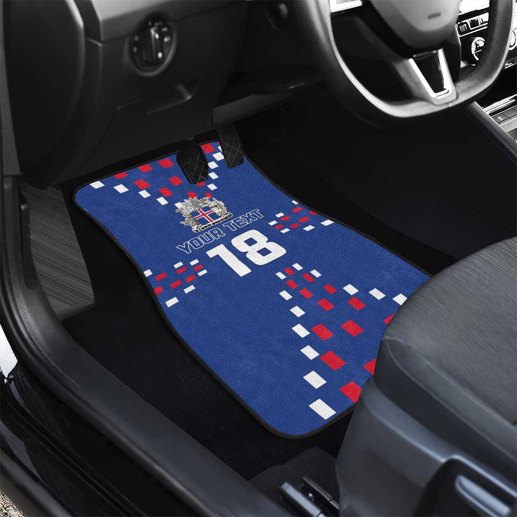Custom Iceland Football Car Mats Go Champion