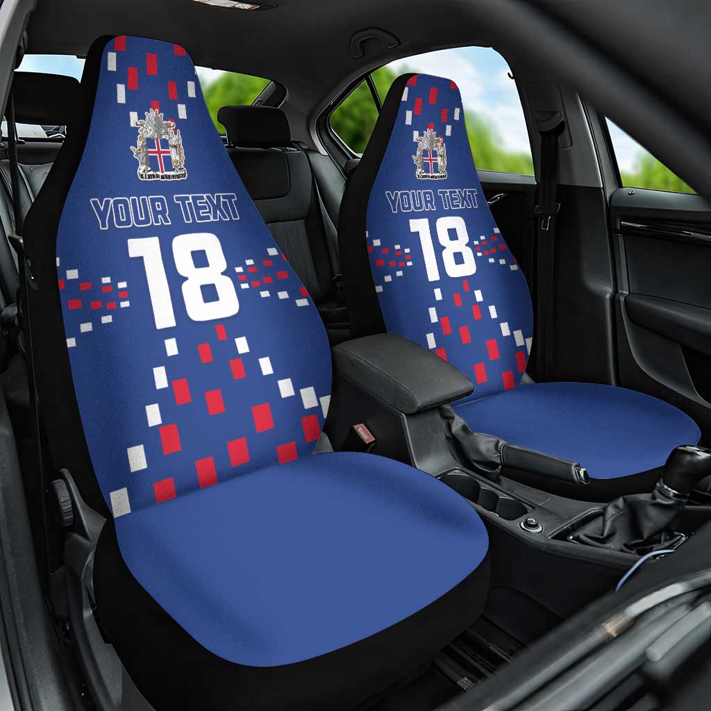 Custom Iceland Football Car Seat Cover Go Champion