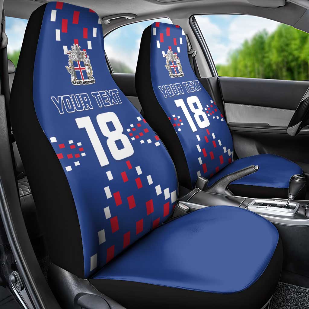 Custom Iceland Football Car Seat Cover Go Champion