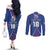 Custom Iceland Football Couples Matching Off The Shoulder Long Sleeve Dress and Long Sleeve Button Shirt Go Champion