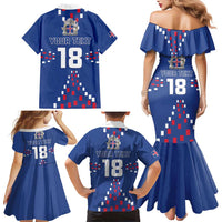 Custom Iceland Football Family Matching Mermaid Dress and Hawaiian Shirt Go Champion
