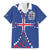 Custom Iceland Football Family Matching Off The Shoulder Long Sleeve Dress and Hawaiian Shirt Go Champion