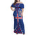 Custom Iceland Football Family Matching Off Shoulder Maxi Dress and Hawaiian Shirt Go Champion