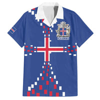 Custom Iceland Football Family Matching Off Shoulder Short Dress and Hawaiian Shirt Go Champion