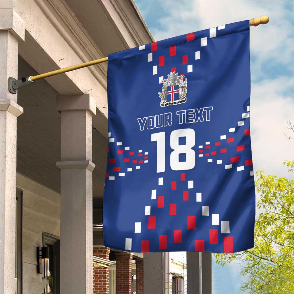 Custom Iceland Football Garden Flag Go Champion