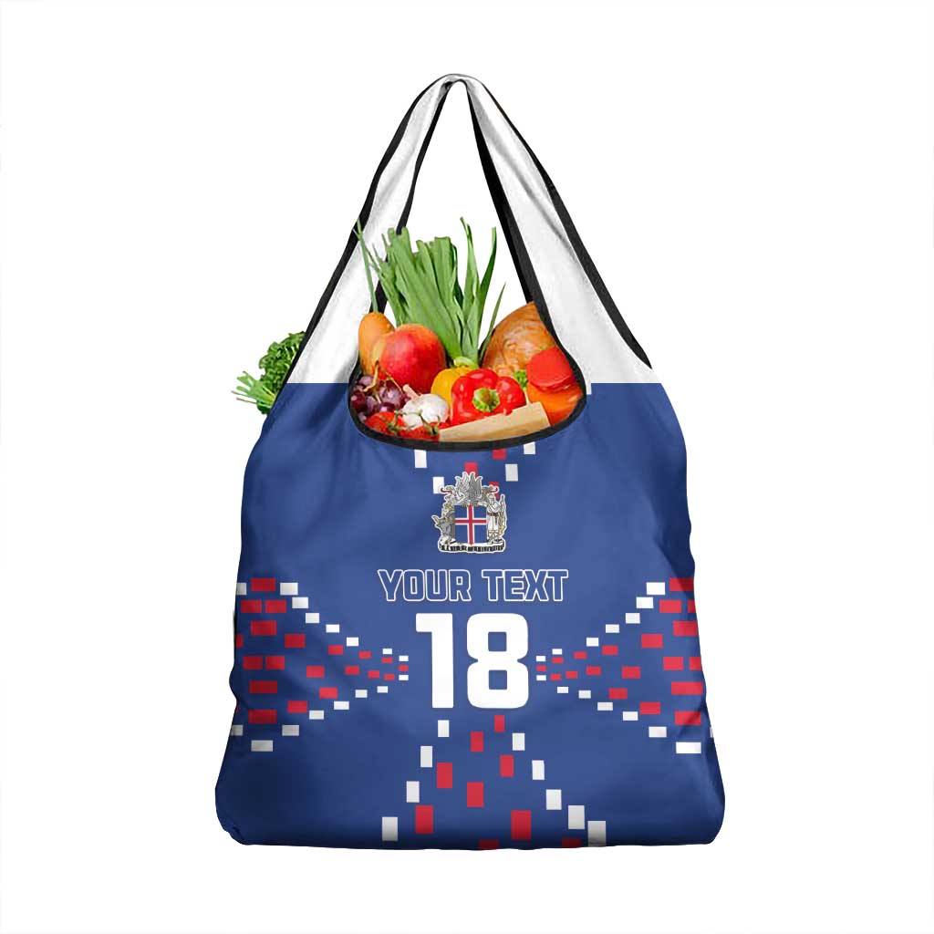 Custom Iceland Football Grocery Bag Go Champion