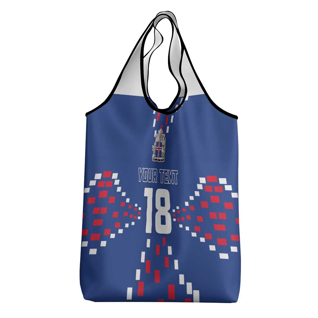 Custom Iceland Football Grocery Bag Go Champion