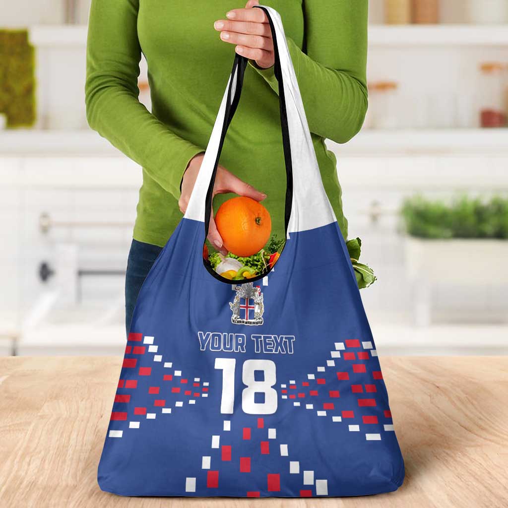 Custom Iceland Football Grocery Bag Go Champion