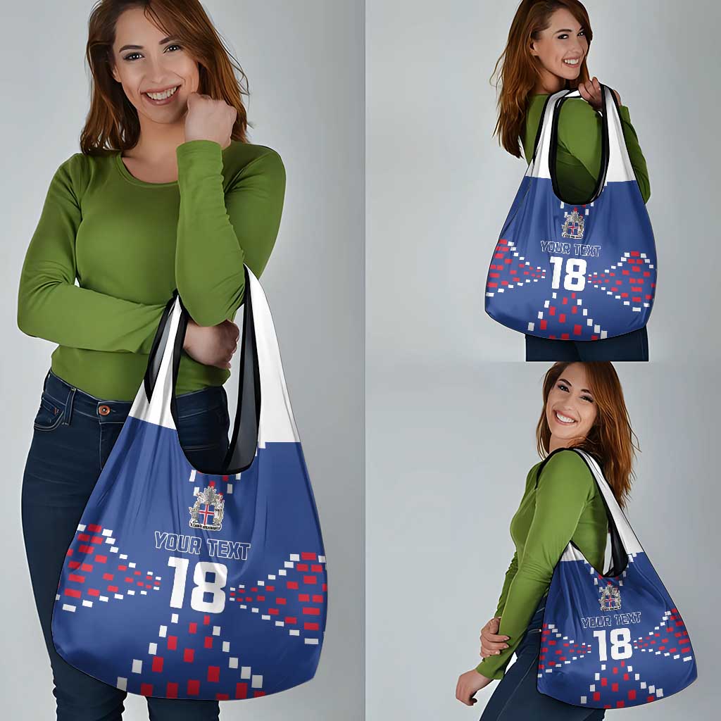 Custom Iceland Football Grocery Bag Go Champion