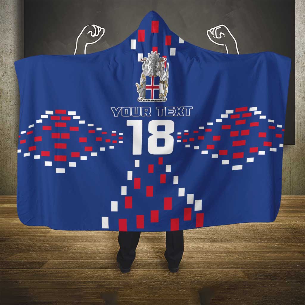 Custom Iceland Football Hooded Blanket Go Champion