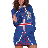Custom Iceland Football Hoodie Dress Go Champion