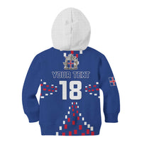 Custom Iceland Football Kid Hoodie Go Champion