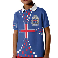 Custom Iceland Football Kid Polo Shirt Go Champion