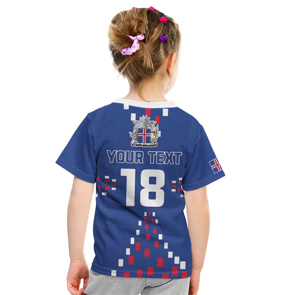 Custom Iceland Football Kid T Shirt Go Champion