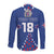 Custom Iceland Football Long Sleeve Button Shirt Go Champion