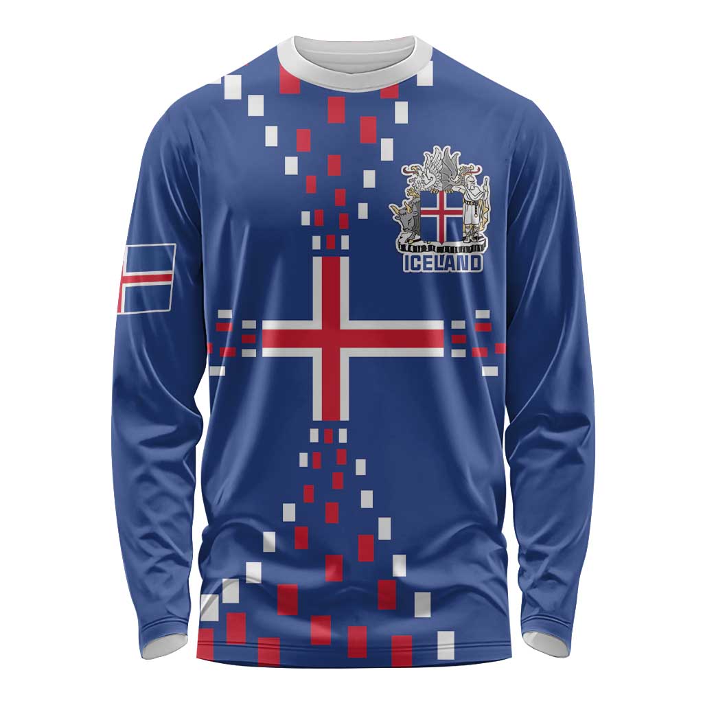 Custom Iceland Football Long Sleeve Shirt Go Champion
