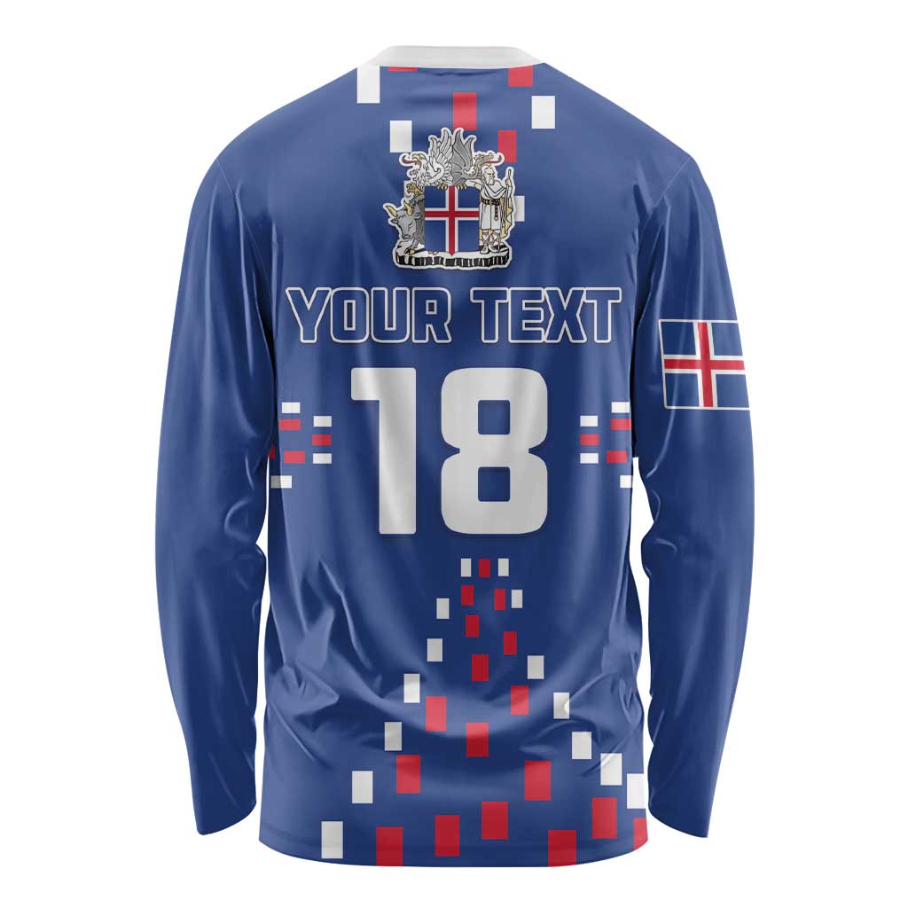 Custom Iceland Football Long Sleeve Shirt Go Champion