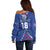 Custom Iceland Football Off Shoulder Sweater Go Champion