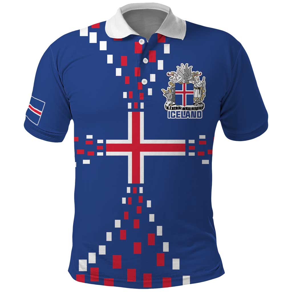 Custom Iceland Football Polo Shirt Go Champion