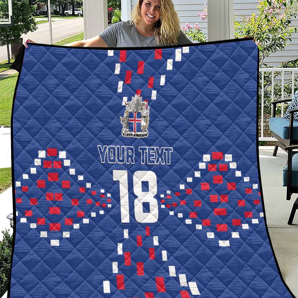 Custom Iceland Football Quilt Go Champion