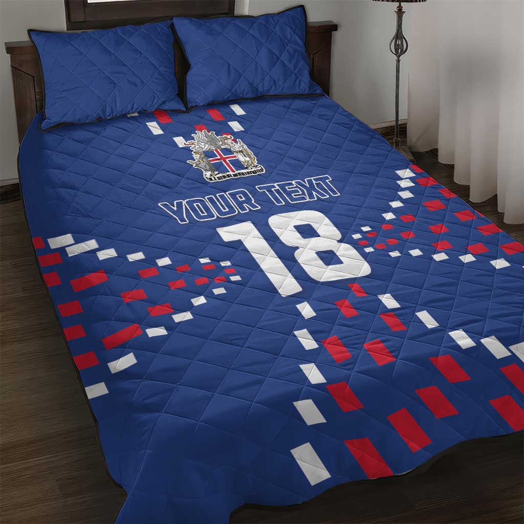 Custom Iceland Football Quilt Bed Set Go Champion