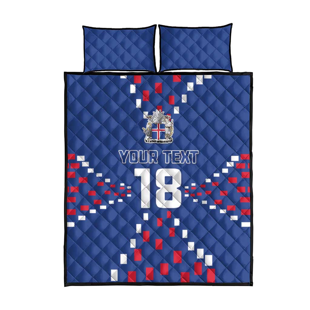 Custom Iceland Football Quilt Bed Set Go Champion