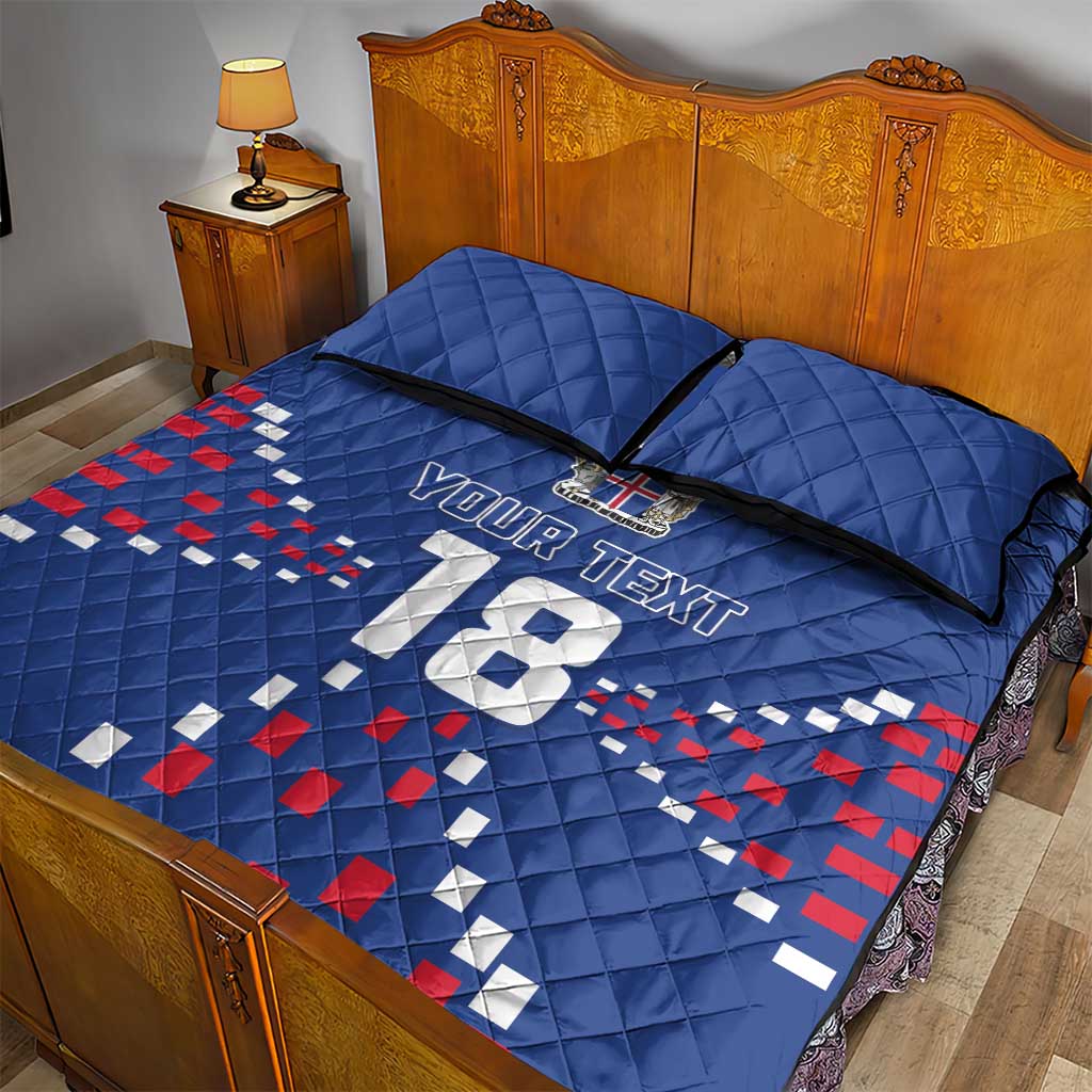 Custom Iceland Football Quilt Bed Set Go Champion