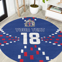 Custom Iceland Football Round Carpet Go Champion