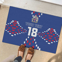 Custom Iceland Football Rubber Doormat Go Champion
