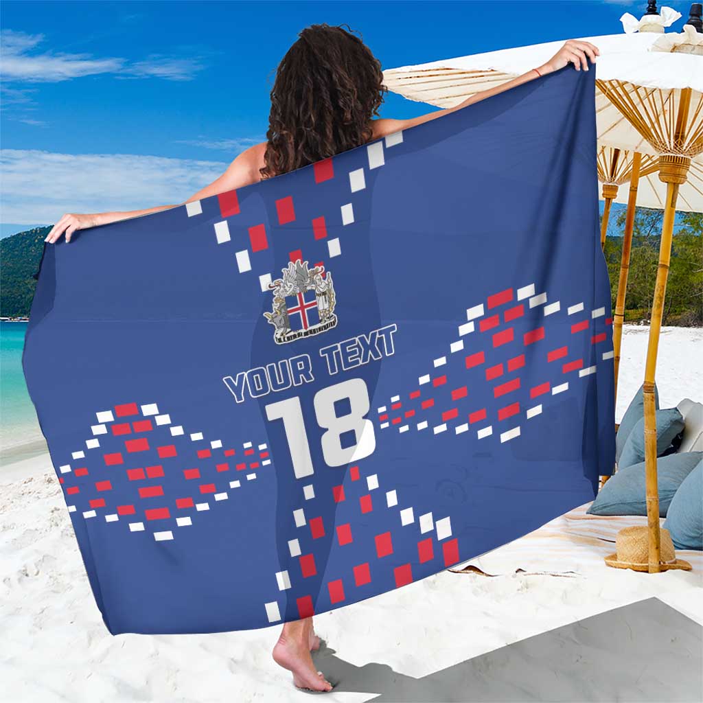 Custom Iceland Football Sarong Go Champion