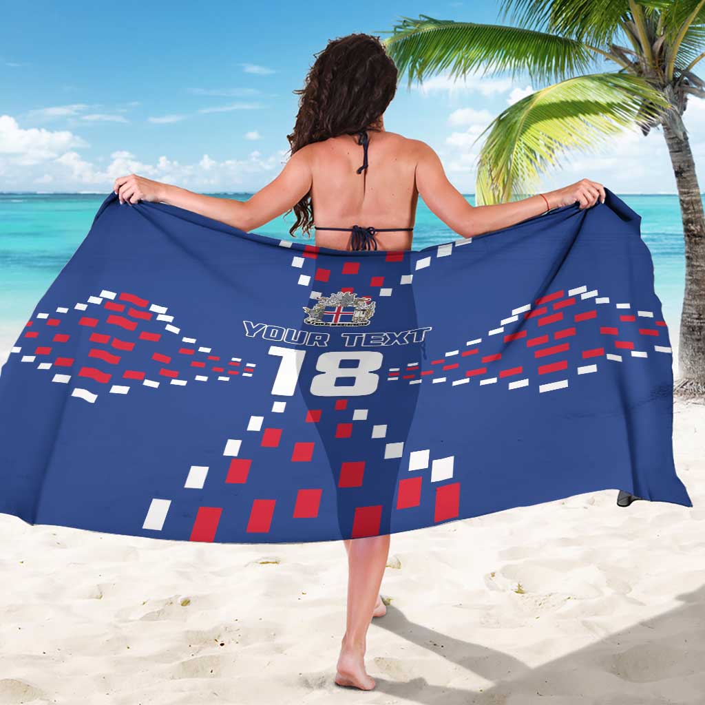 Custom Iceland Football Sarong Go Champion