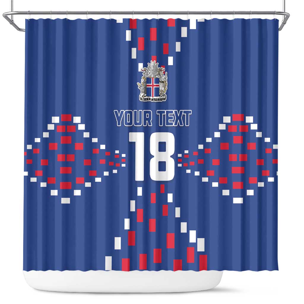 Custom Iceland Football Shower Curtain Go Champion