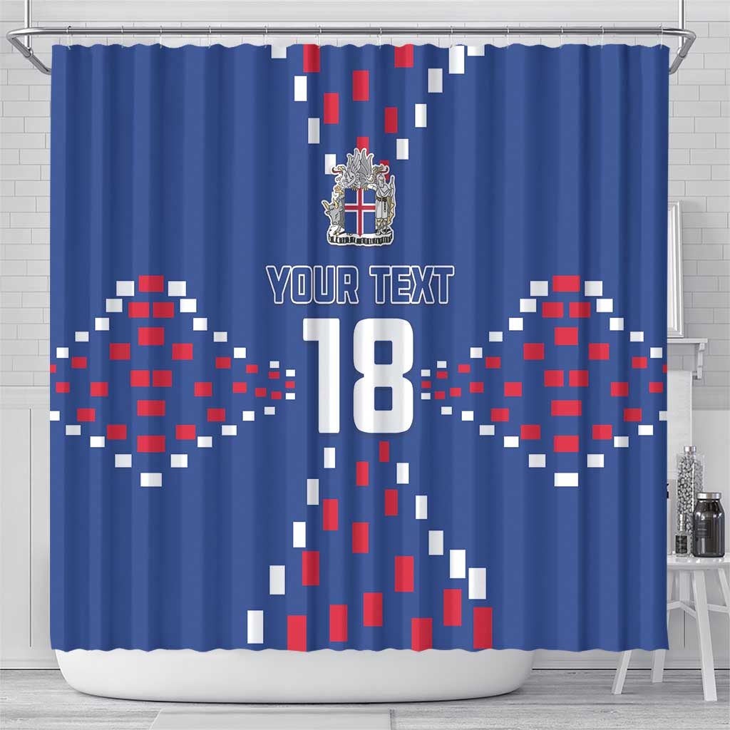 Custom Iceland Football Shower Curtain Go Champion