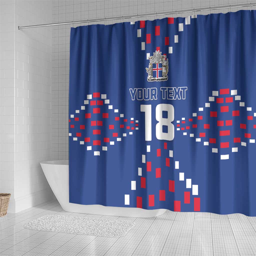 Custom Iceland Football Shower Curtain Go Champion