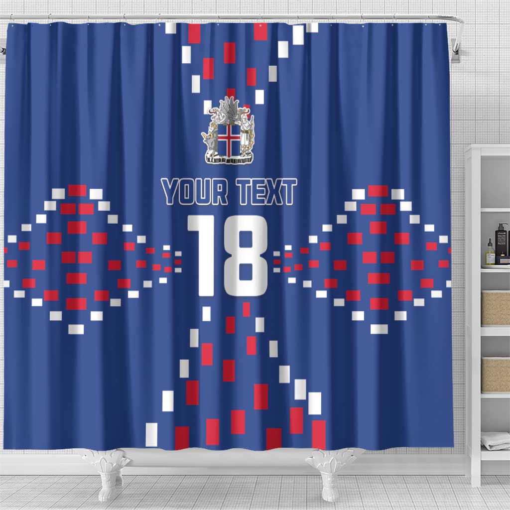 Custom Iceland Football Shower Curtain Go Champion