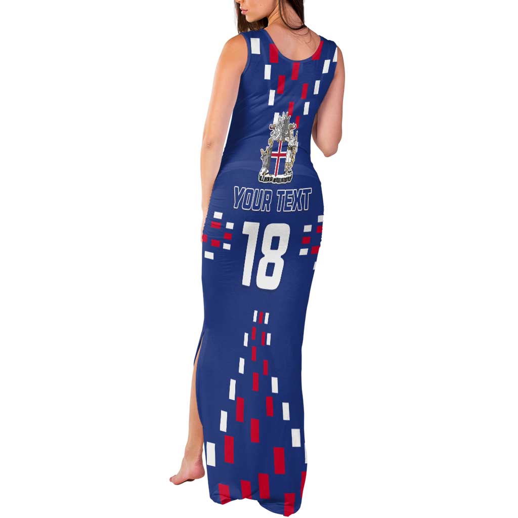 Custom Iceland Football Tank Maxi Dress Go Champion