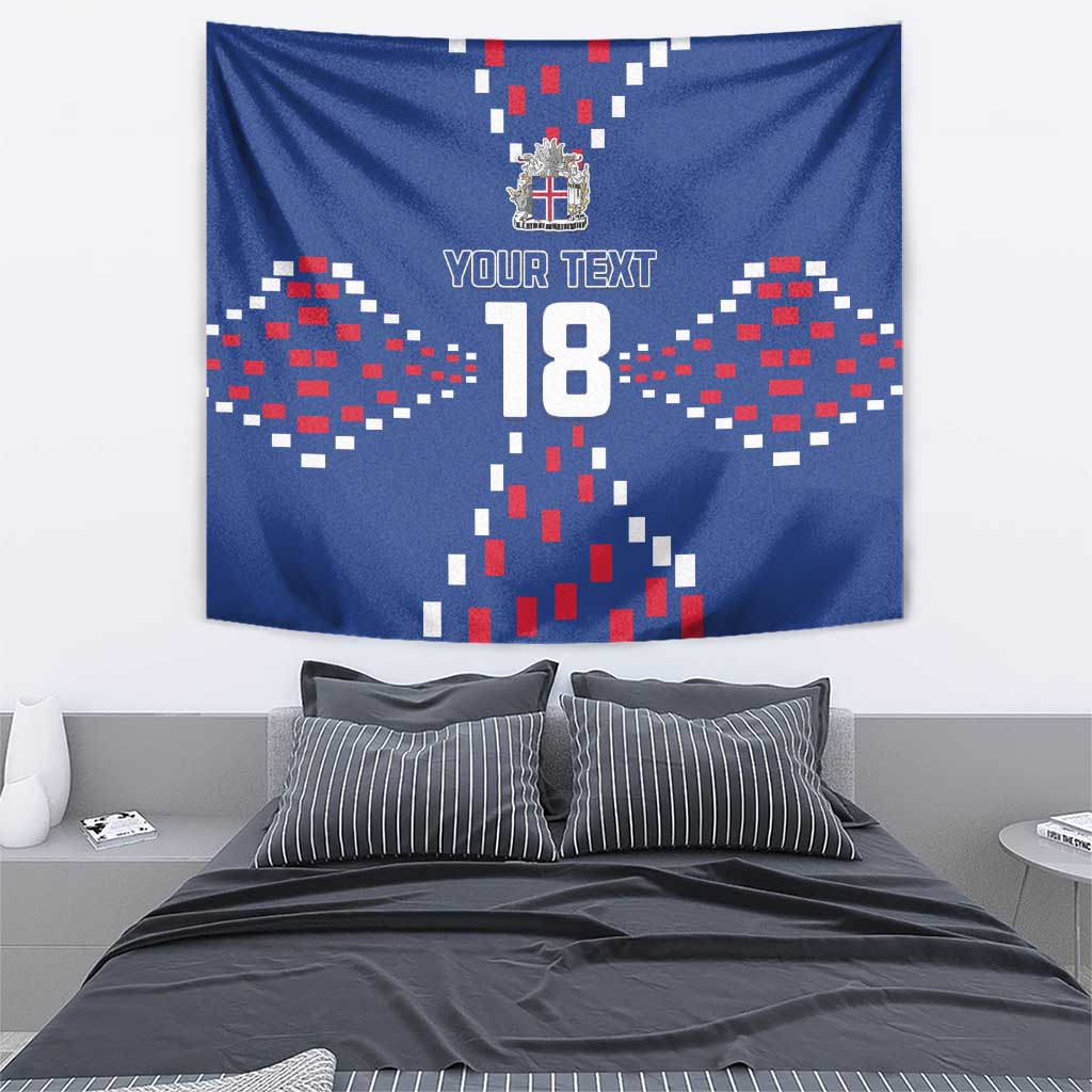 Custom Iceland Football Tapestry Go Champion