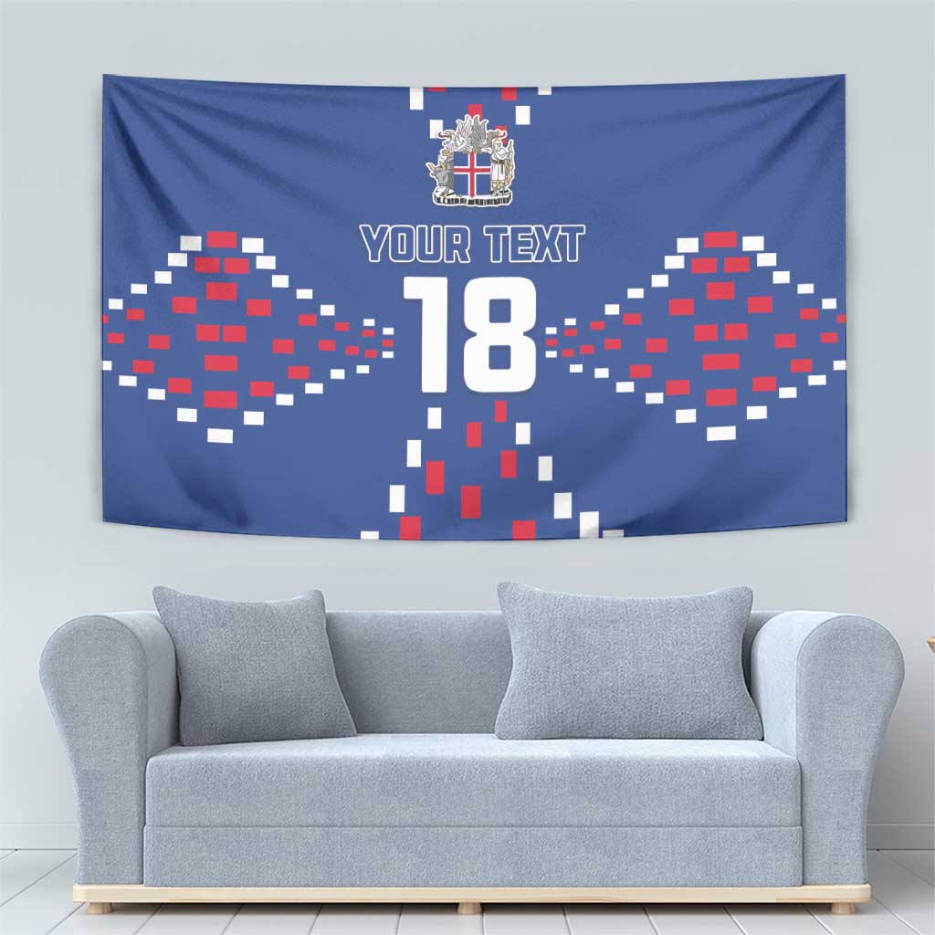 Custom Iceland Football Tapestry Go Champion