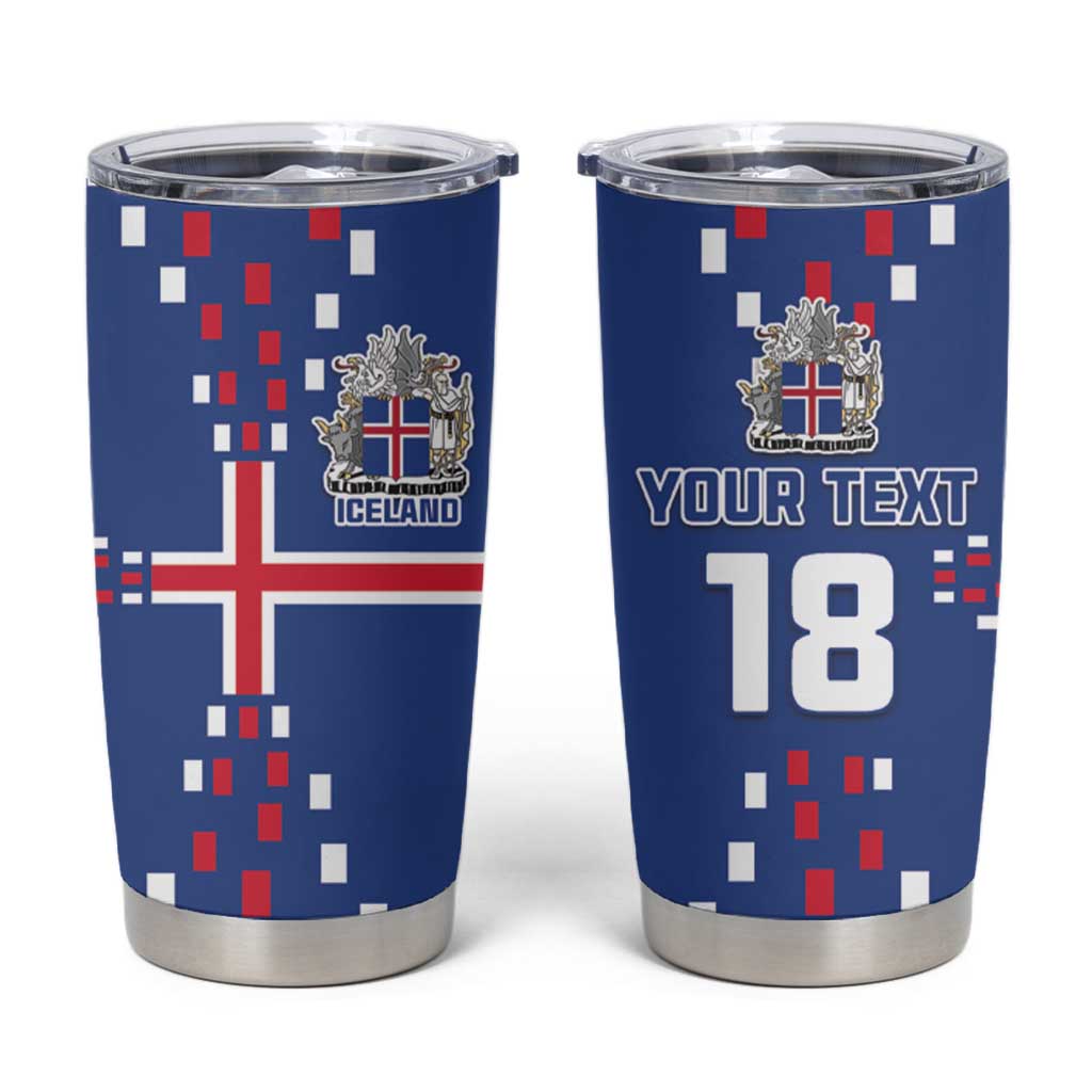 Custom Iceland Football Tumbler Cup Go Champion