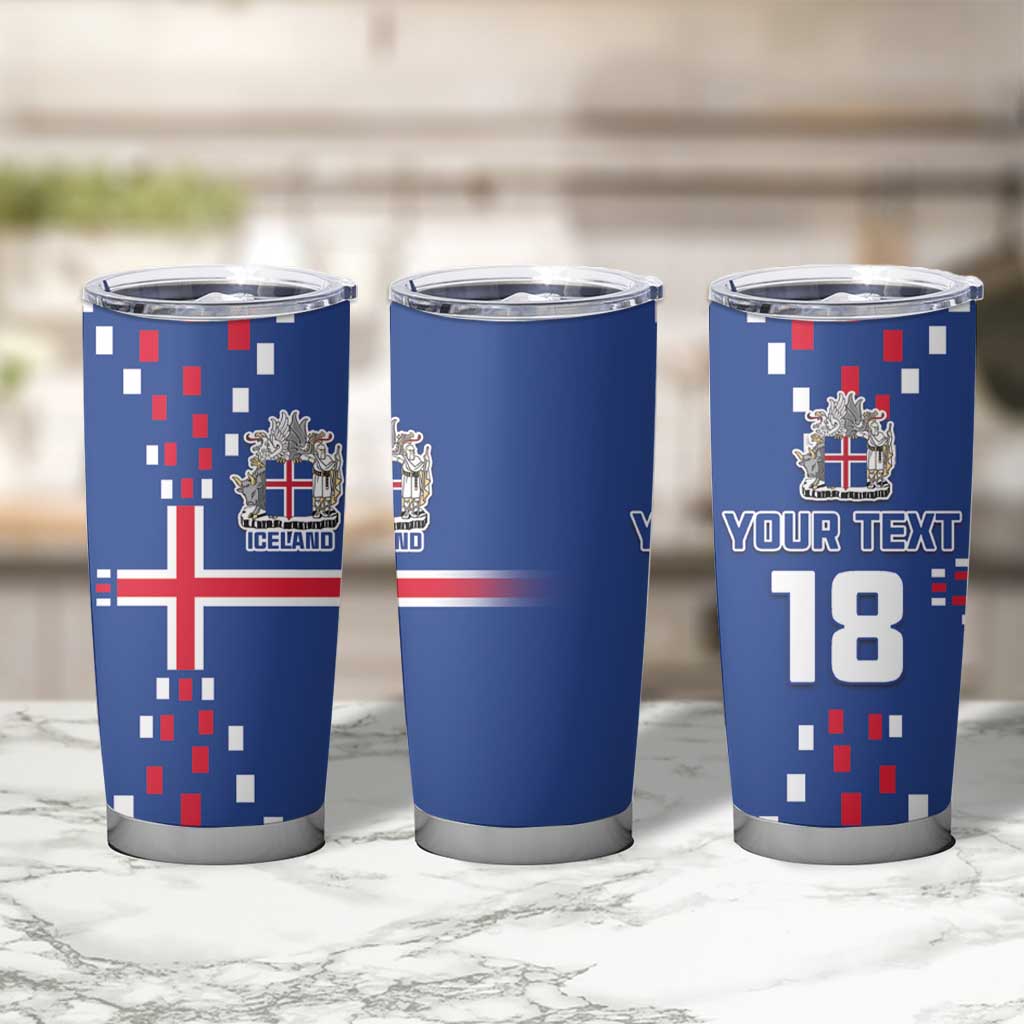 Custom Iceland Football Tumbler Cup Go Champion