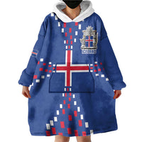 Custom Iceland Football Wearable Blanket Hoodie Go Champion