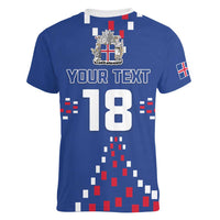 Custom Iceland Football Women V-Neck T-Shirt Go Champion