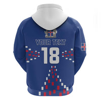 Custom Iceland Football Zip Hoodie Go Champion