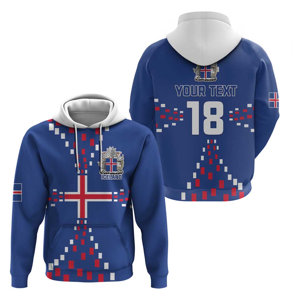 Custom Iceland Football Zip Hoodie Go Champion