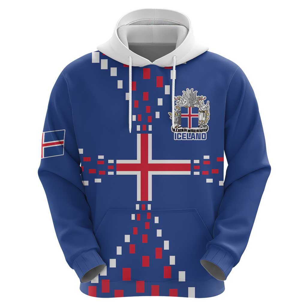 Custom Iceland Football Zip Hoodie Go Champion