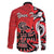 Personalized Canada Haida Eagle Family Matching Off Shoulder Short Dress and Hawaiian Shirt Red Style - Wonder Print Shop