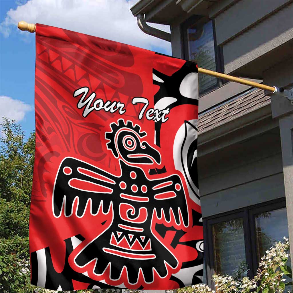 Personalized Canada Haida Eagle Garden Flag Red Style - Wonder Print Shop