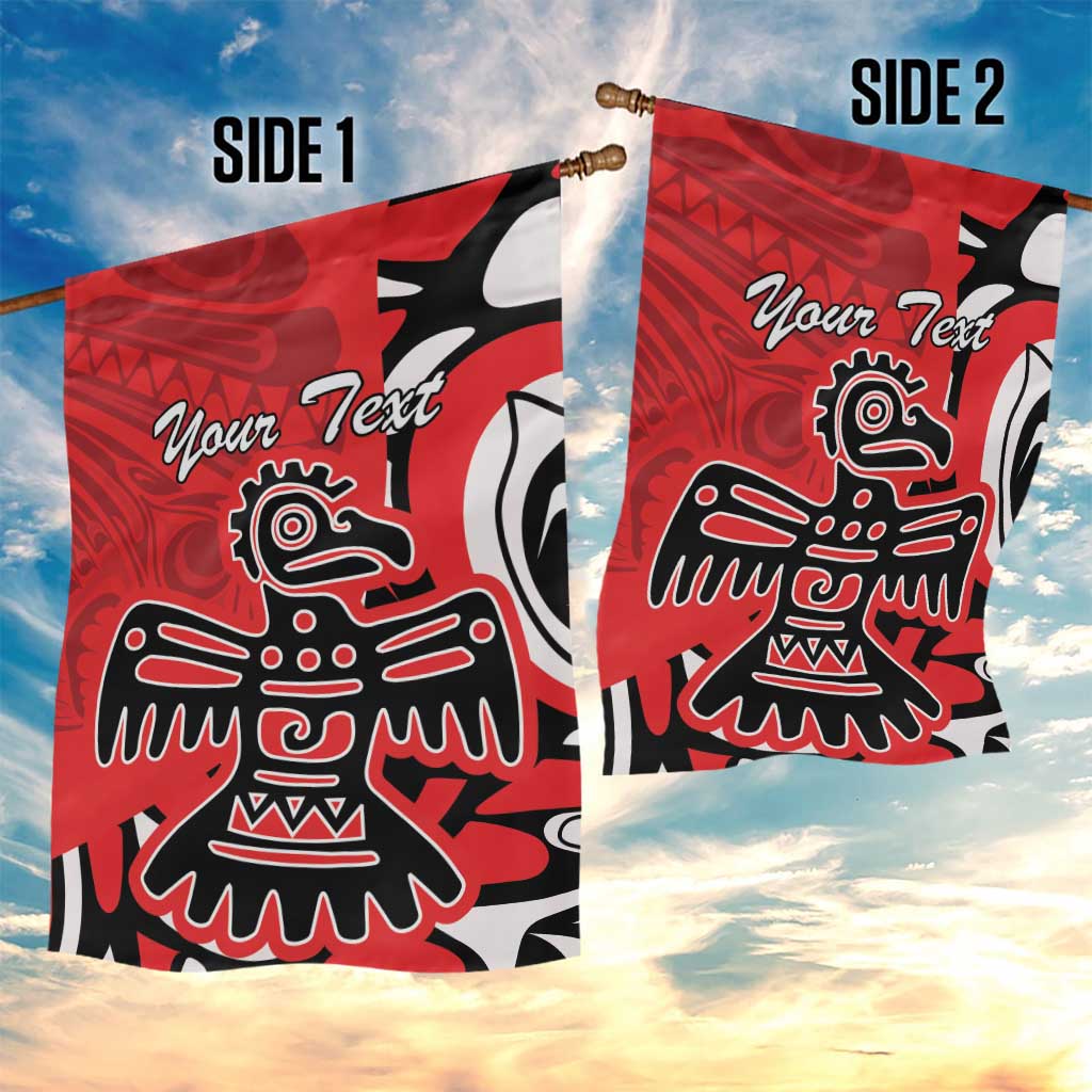 Personalized Canada Haida Eagle Garden Flag Red Style - Wonder Print Shop