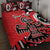 Personalized Canada Haida Eagle Quilt Bed Set Red Style - Wonder Print Shop